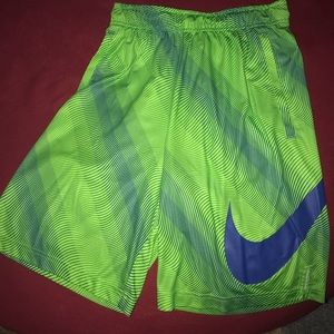 Nike shorts bright green size small